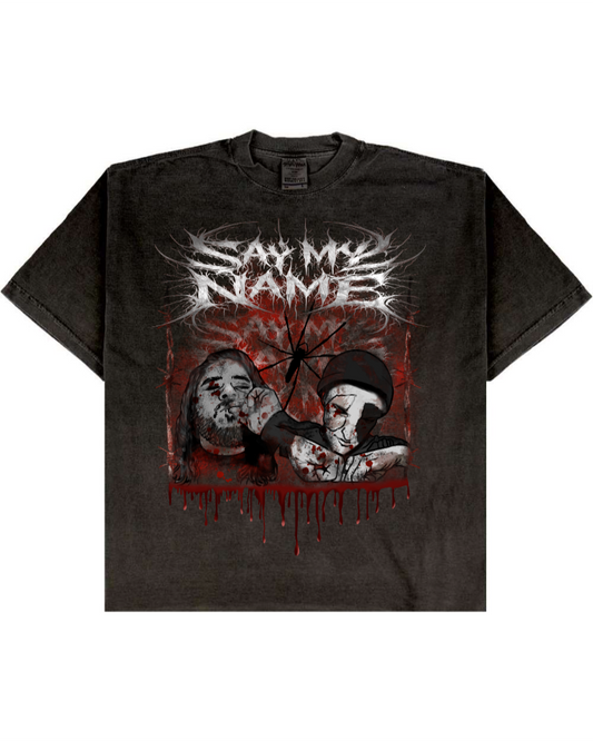 Say My Name "Vocal Execution" Oversized Drop-Shoulder Band Tee