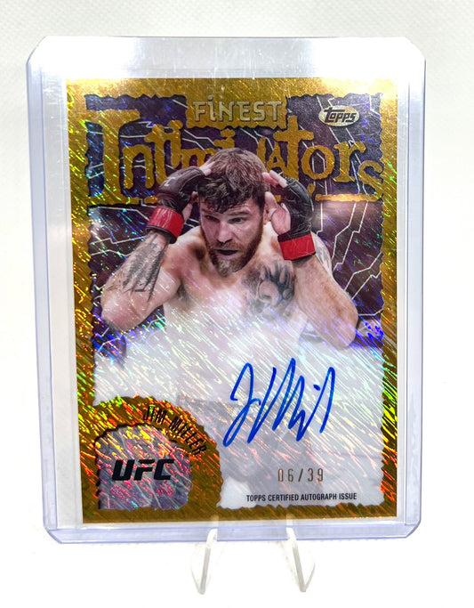 2024 Topps Finest UFC Jim Miller Intimidators Auto #06/39